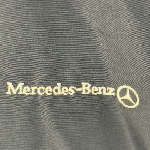 Vtg Mercedes Benz Official Tag Full Zip Harrington Jacket Embroidered Logo Men L - Picture 4 of 12